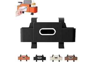 Car Organizers and Storage Box, 3-in-1 Car Headrest Organizer Back Seat, Multifunctional Waterproof with Drink 2 Cup Holder T