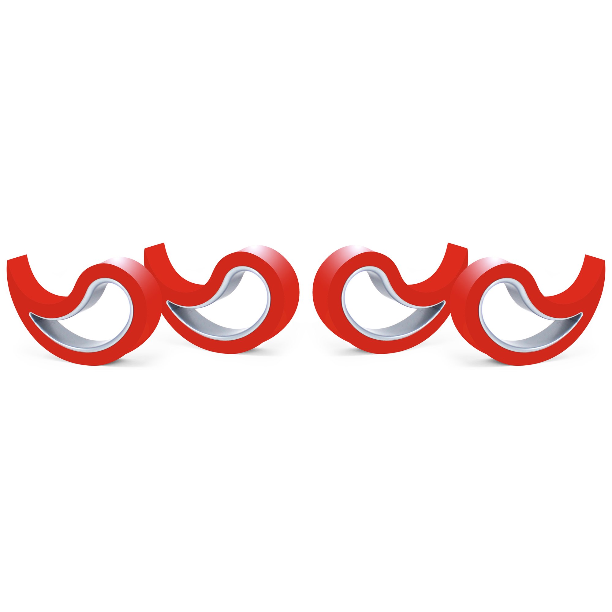 Stoppy, Stoppi, doorstopper, windowstopper, Stopper, Set of 4 Available in 14 Colours (Red)