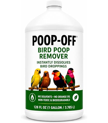 Absolutely Clean Amazing Bird Poop Remover - Just Spray/Wipe - Safely & Easily Removes Bird Messes - Use Indoor/Outdoor
