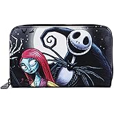 Loungefly x Disney Nightmare Before Christmas Jack and Sally Simply Meant to Be ZIp-Around Wallet