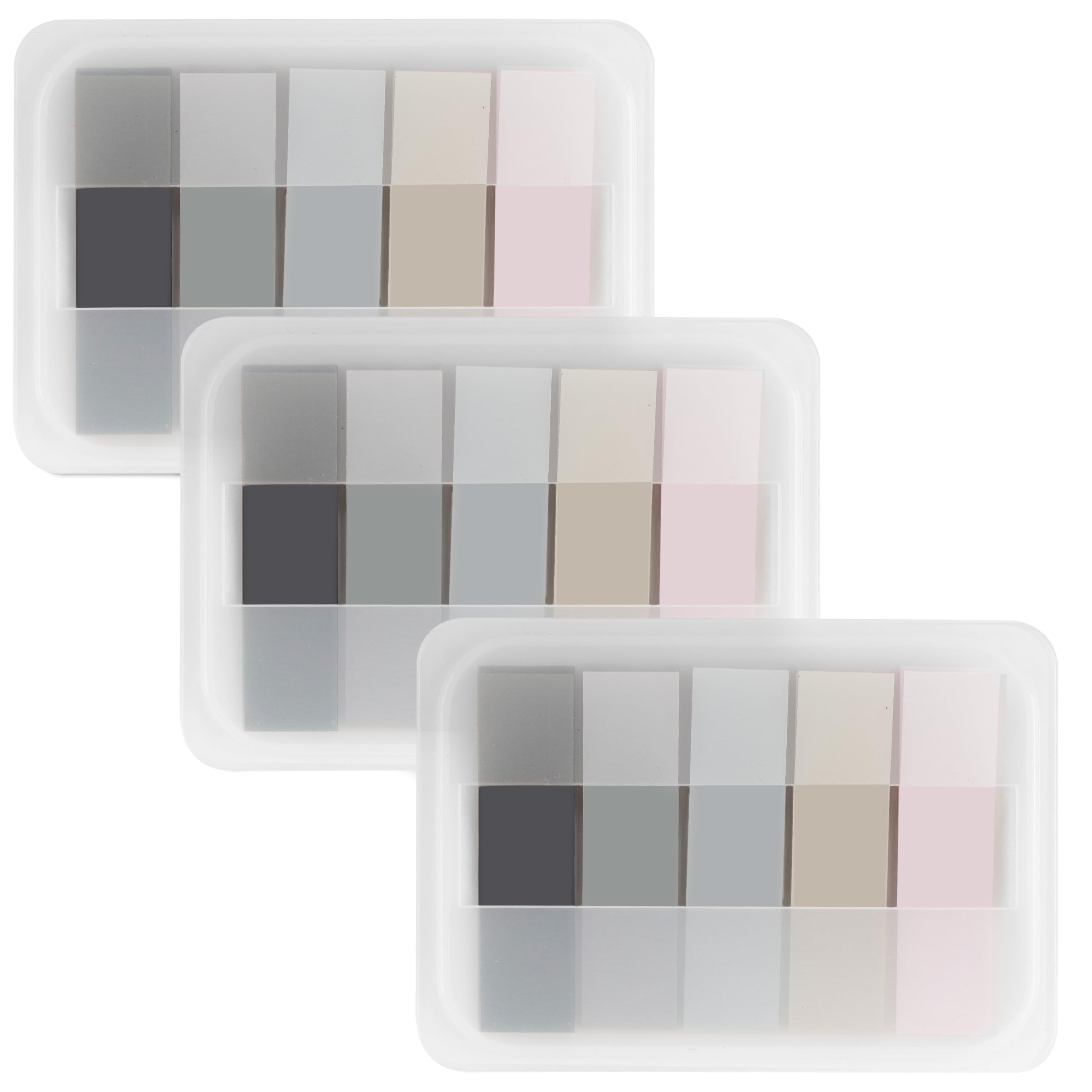 Photo 1 of Essex Wares - 300 Pieces - Transparent Sticky Notes Tabs with Case - 5 Morandi Colors - 3 Cases - 1.8" x 0.4" - 60 Pieces Each Color - Pop Up Index Tabs - Book Flags for Annotating - Book Sticky Tabs