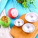 PROMENE 9 Sets DIY Metal Bath Bomb Mold Round Sphere 3 Sizes and 18 Pieces-Aluminum