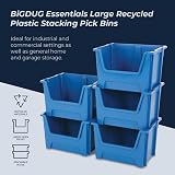 BiGDUG Essentials Large Stacking Pick Bin 50L 320H x 495W x 390D mm Pack of 5 view 4