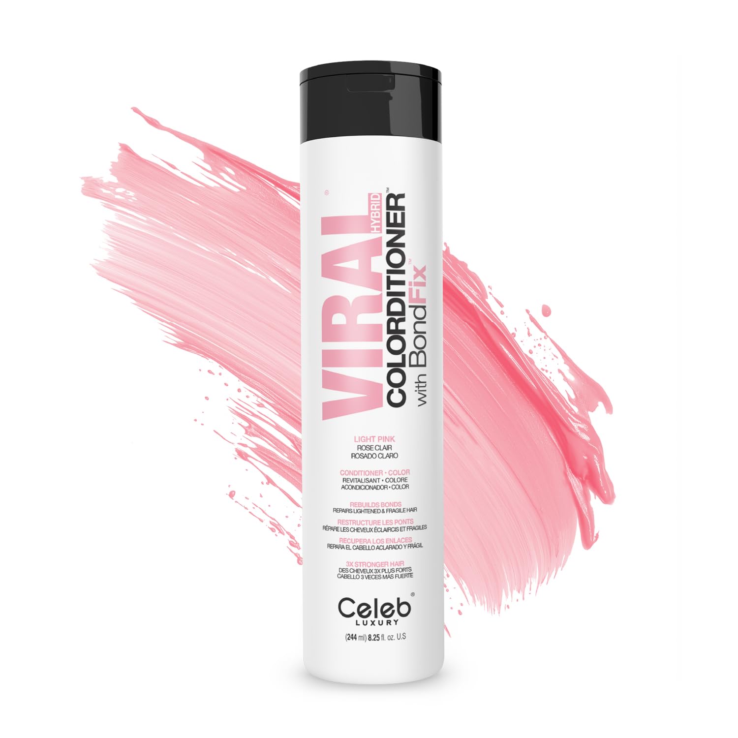 Photo 1 of Celeb Luxury Intense Color Depositing Colorconditioner Conditioner + BondFix Bond Rebuilder, Vegan, Sustainably Sourced Plant-Based, Semi-Permanent, Viral and Gem Lites Colorconditioners
