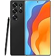 Unlocked Phones P25 Ultra Build-in Pen, Android 14 Cell Phones, 6800 mAh Battery, 12GB+512GB Smartphone 6.9" HD Screen/108MP+48MP Camera/Snapdragon 888 Processor, Face ID/WiFi/Bluetooth/GPS Black