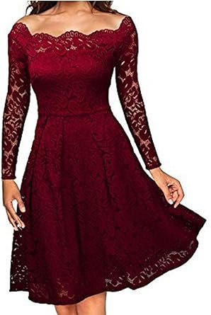 red lace dress amazon