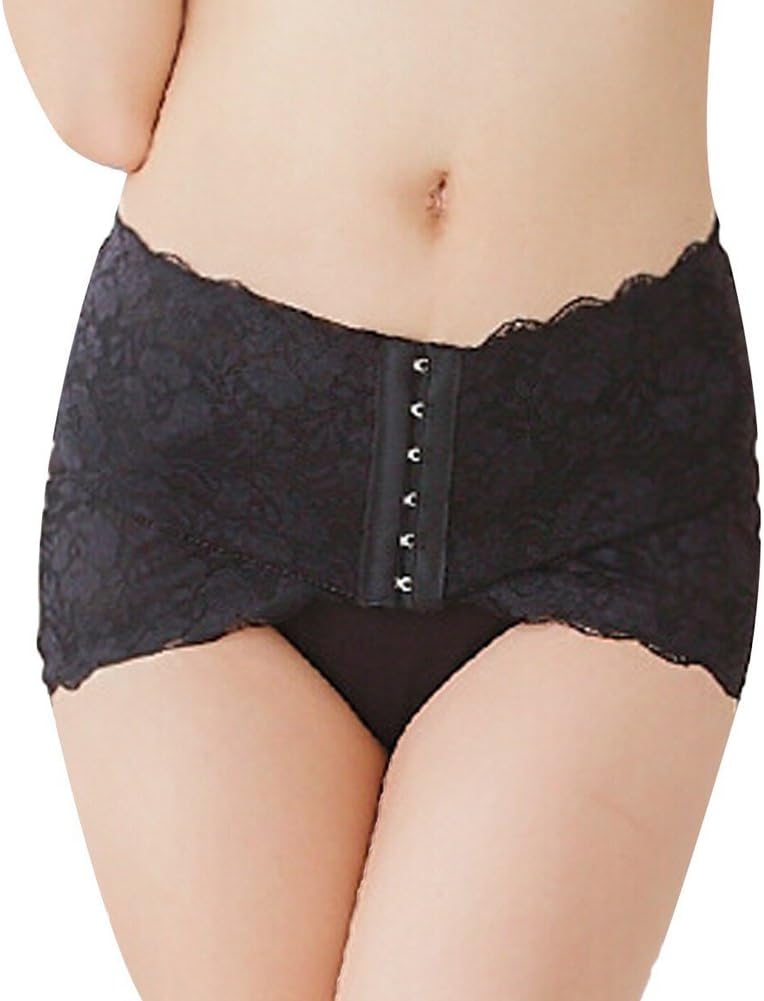 1PCS Black Lace Medical Pelvic Support Correction Belt Waist Body Hip Shaper Postpartum C-Section Recovery Rectification Shapewear Belly Abdomen Abdominal Binder for Women Lady Girls (L): Health & Personal Care