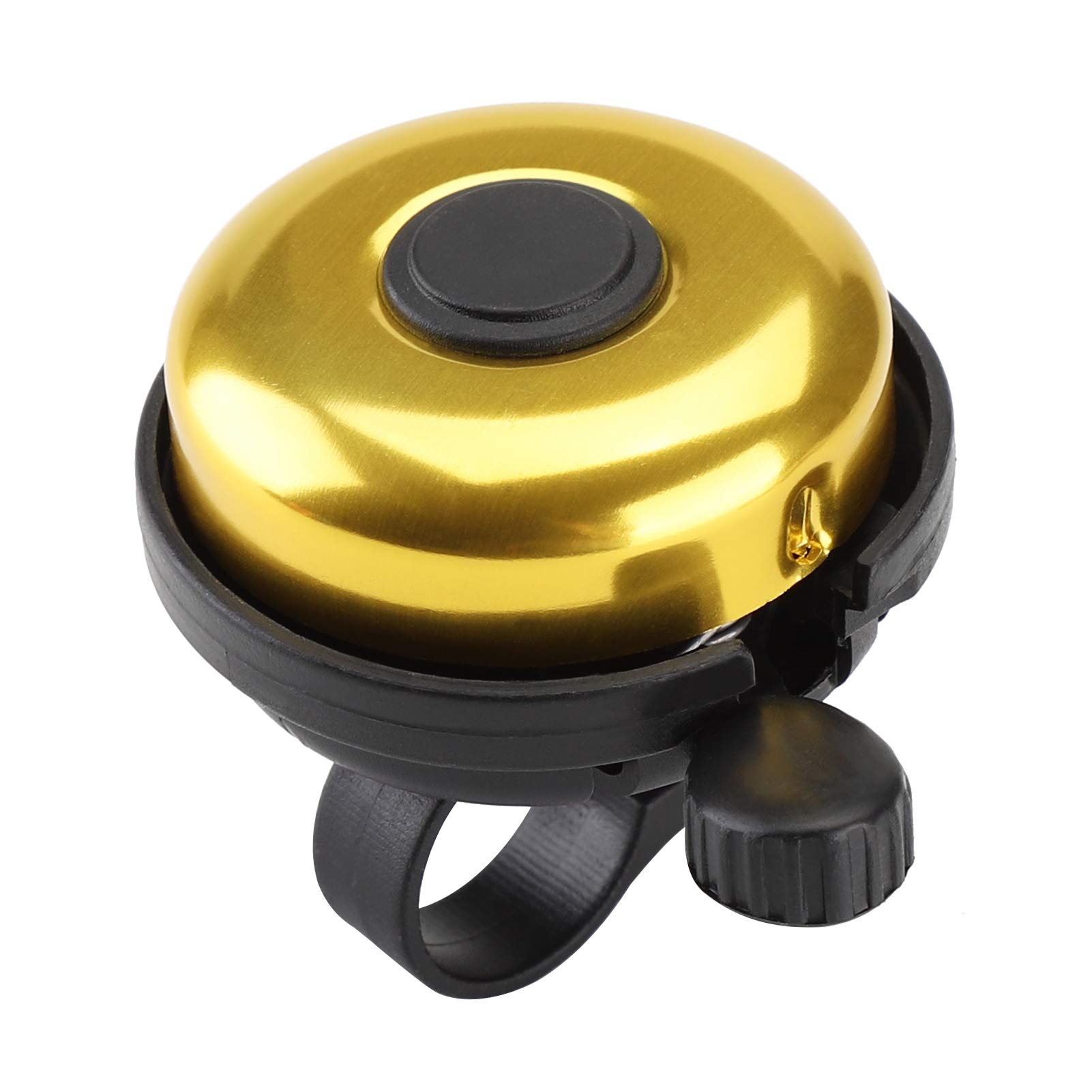 Paliston Aluminum Bike Bell Bicycle Bell for Adults Kids Boys Girls Yellow