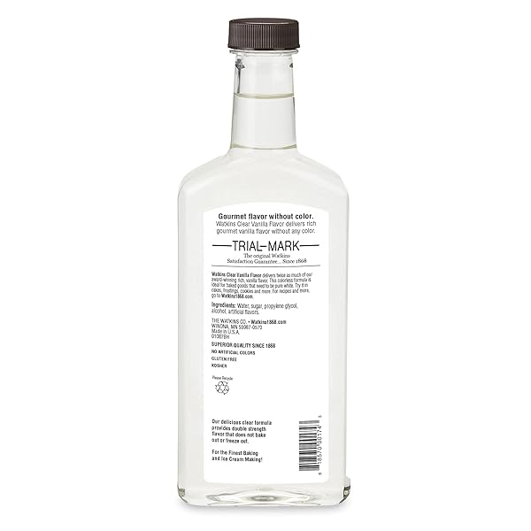 WATKINS CLEAR VANILLA FLAVOR, 11 FL. OZ. BOTTLE, 1 COUNT (PACKAGING MAY VARY)