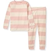 Burt's Bees Baby Girls' Pajamas, 2-Piece Long Sleeve Tee and Pants Organic Cotton PJ Set