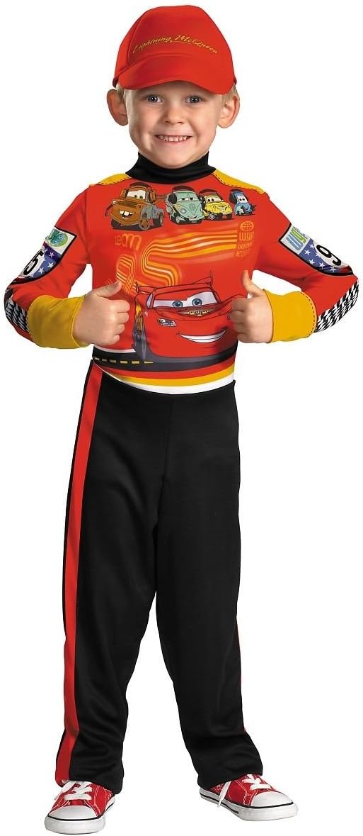 GSG Lightning Pit Crew Costume Toddler/Kids Cars Racecar Fancy Dress