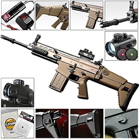 Amazon 東京マルイ 次世代電動ガン Scar H スカーh ダークアース ドットサイトスコープ 18歳以上次世代電動ガン ロングレンジで比類なき性能を発揮する最強のアサルトライフル 付属物 ドットサイトスコープ 1 30 ５段階調節可能 レッド グリーン 8 4vニッケル