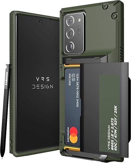 Amazon Vrs Galaxy Note Ultra 5g 対応 ケース カード 収納 3枚 耐衝撃 携帯ケース 衝撃 吸収 ハード カバー 背面 スライド 式 カードケース 付き 対衝撃 スマホケース Galaxynoteultra Sc 53a Scg06 ギャラクシーノートウルトラ 対応
