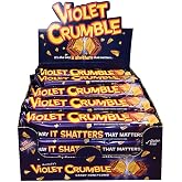 Violet Crumble Chocolate Bars &ndash; 20 Count Box &ndash; Honeycomb Toffee Covered in Rich Chocolate &ndash; Made in Australia