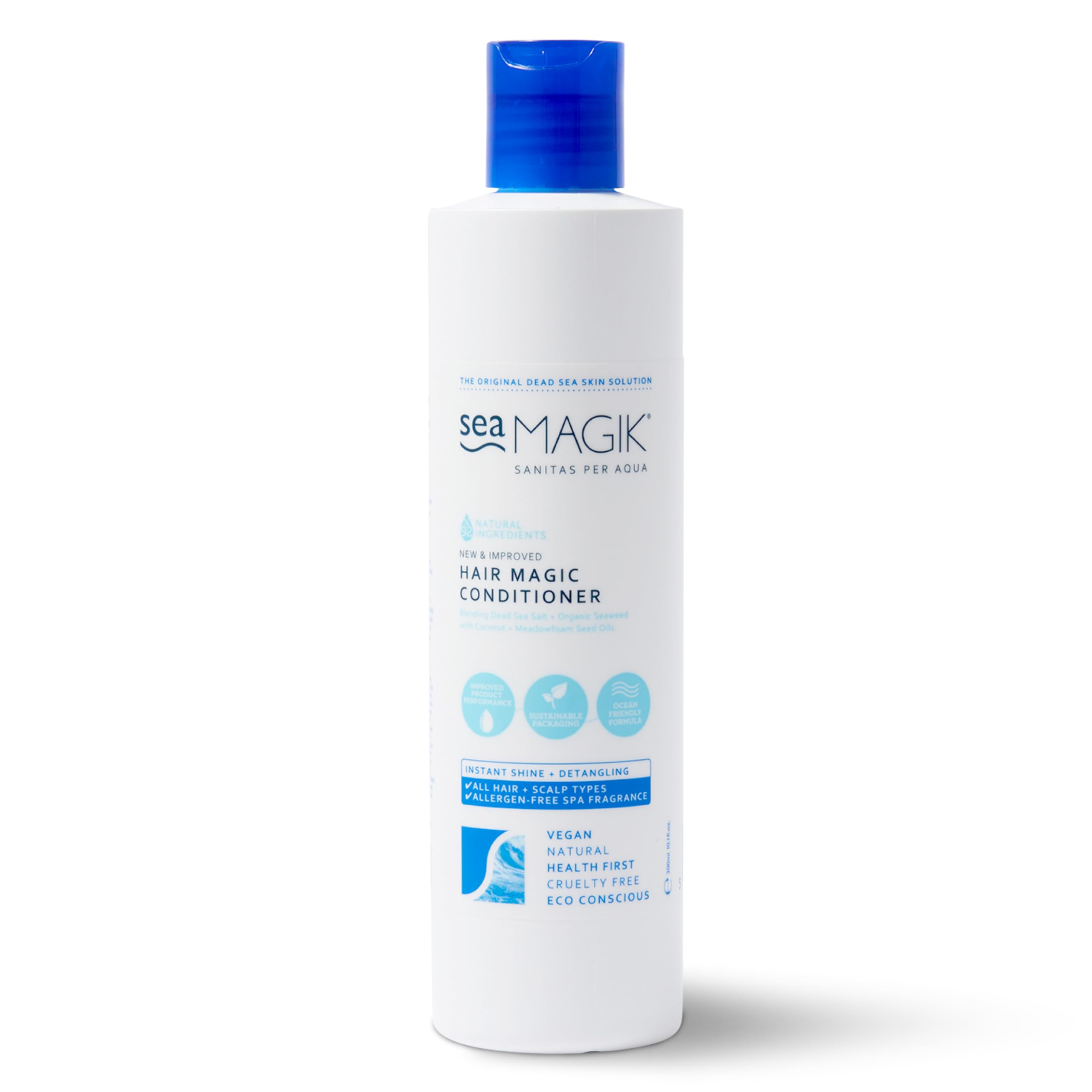 Sea Magik Conditioner for Dry or Damaged Hair - Infused with Hydrating Dead Sea Salt, Organic Seaweed, Coconut Oil, and More, Moisturiser for All Hair Types, Vegan, Cruelty Free (300ml) โ image 1