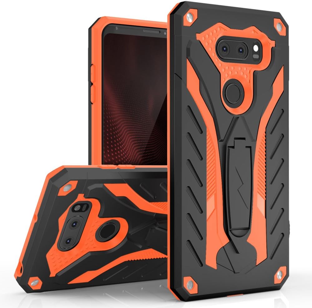 LG V30 Case - Zizo [Static Series] Shockproof [Military Grade Drop Tested] w/ Kickstand [LG V30 Heavy Duty Case] Impact Resistant