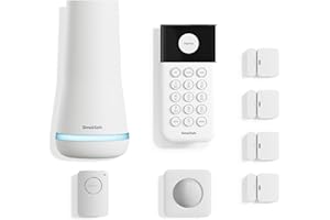 SimpliSafe 8 Piece Wireless Home Security System - Optional 24/7 Professional Monitoring - No Contract - Compatible with Alexa and Google Assistant , White