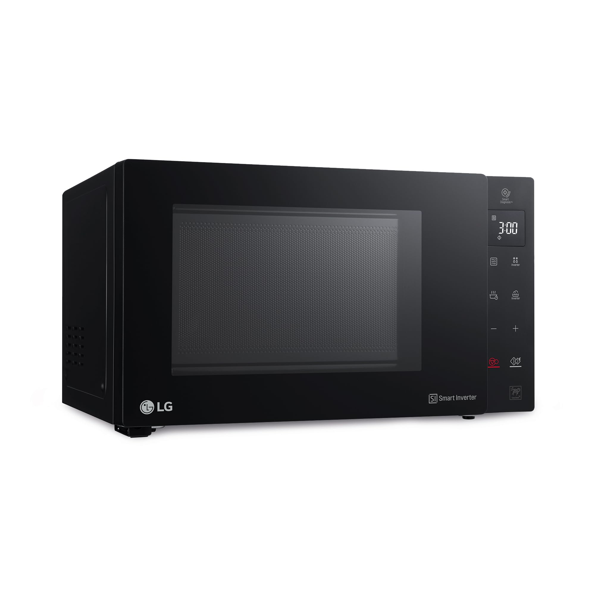 LG MH6535GIB Mikrowelle mit Grill 25L, 1000W, Grill mit 900W, Smart-Inverter-Technologie, Eco-Funktion, Schwarz