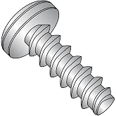 Small Parts 0408LPP188 18-8 Stainless Steel Thread Rolling Screw for Plastic, Passivated Finish, Pan Head, Phillips Drive, #4-20 Thread Size, 1/2" Length (Pack of 50)
