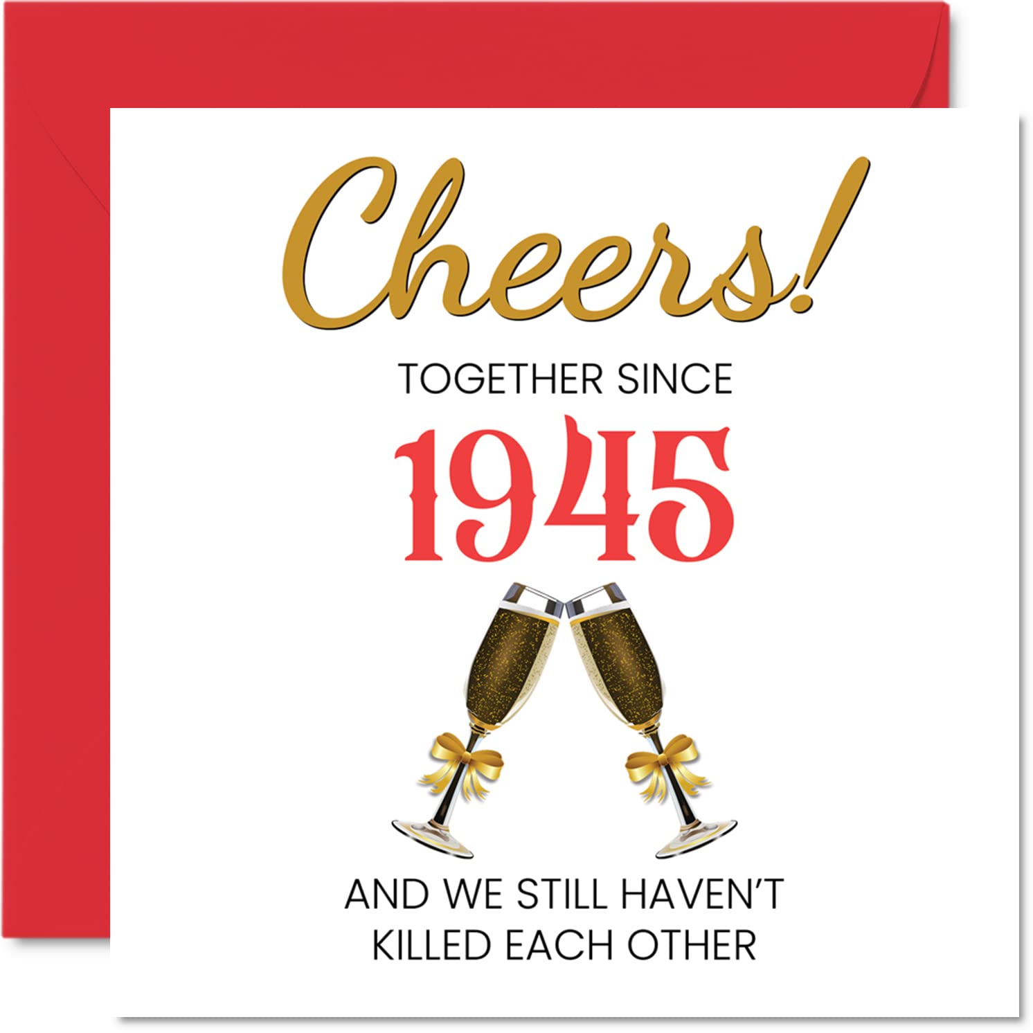 Funny 79th Anniversary Card for Husband Wife