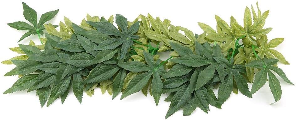 Garosa Artificial Plant Aquarium Fake Green Leaves Simulation for Fish Tank Reptile Terrarium Ornament 50cm Realistic Low Maintenance Decor - Image 4