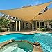 E.share 20' X 20' X 20' Sun Shade Sail Uv Top Outdoor Canopy Patio Lawn Triangle Beige Tan Desert Sand …