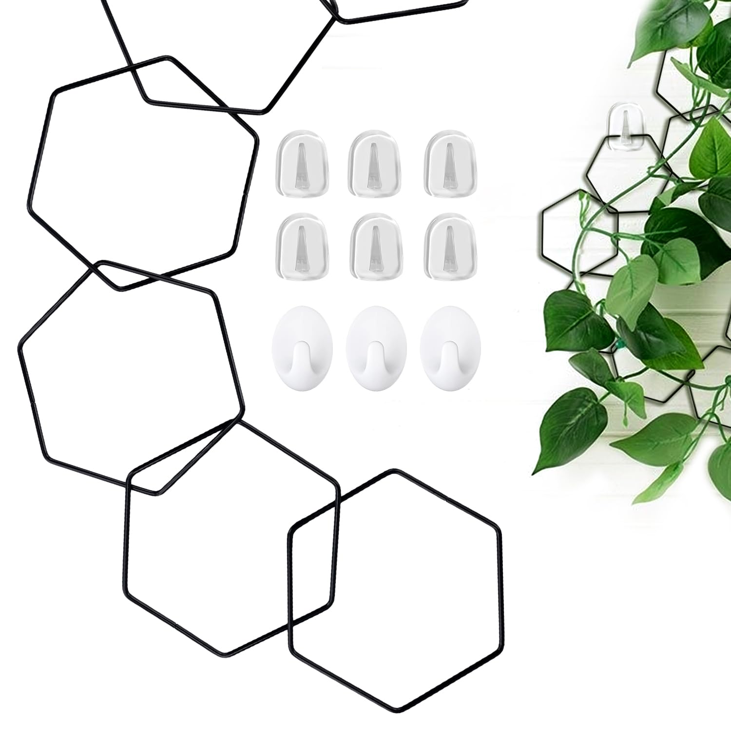 18pcs Chain Trellis for Climbing Plants, House Plant Chain Trellis Trellis for Potted Plants Garden Wall Hanging Trellis Plant Support Accessories for Vines Pothos Ivy