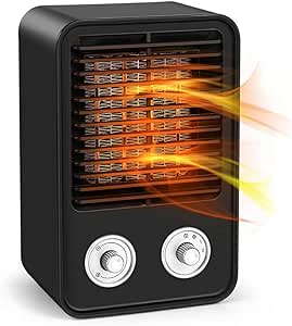 Calentador de espacio, portátil interior 750W/1500W PTC calentador