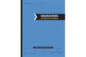Engineering Notebook Graph Paper: Professional Engineering Notebook for Students 8.5x11, Grid Paper 5x5 Per Inch, 109 Pages