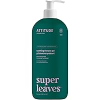 ATTITUDE Body Wash, EWG Verified, Plant- and Mineral-based Ingredients, Vegan and Cruelty-free Shower Soap, White Tea Leaves,