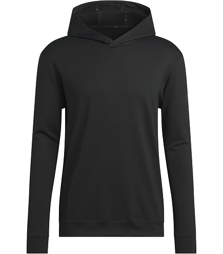 adidas, Mens, D4T Long Sleeve Lightweight Hoodie, Black/White