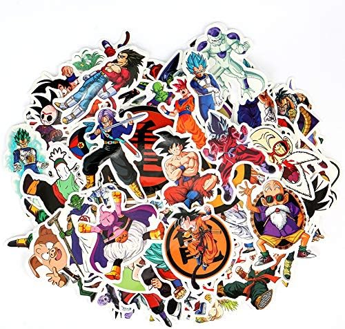 100 PCS Vinyl Stickers Decal, Tearcam Dragon Ball Banner Stickers for Car, Glass, Wall, Van, SUV, Skateboard, Window, Laptop