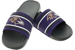 FOCO NFL Team Printed Slide Sandals – Officially Licensed Football Fan Footwear for Comfort & Style