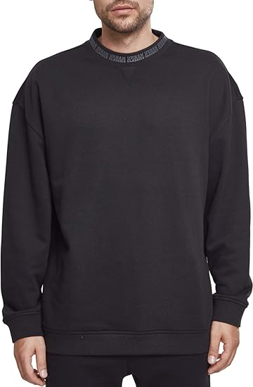 Urban Classics Herren Sweatshirt Oversize Logo Crew