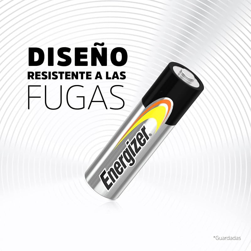 Pilhas energizer aa, energia alcalina, pacote com 48, bateria dupla a, exclusivo da amazon (a embalagem pode variar)