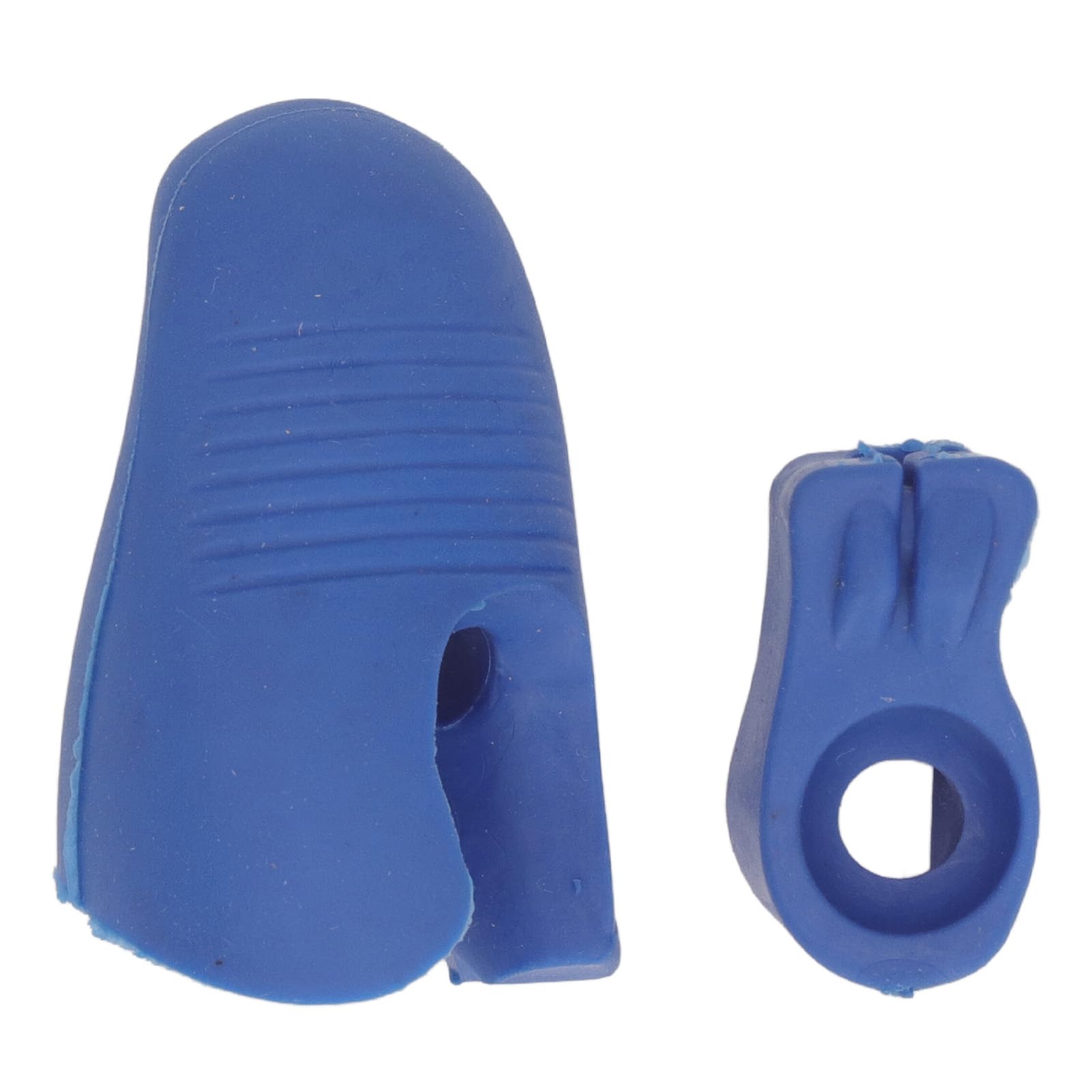 Violin Bow Grip, 2 Pieces Bow Grip Corrector for Violins Violin Bow Holder Violin Bows Grip Silicone Comfortable Touch Bow Learning Aid Teaching Aid Accessory (Blue)