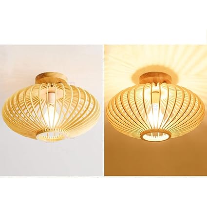 Amazon Com Yang Ceiling Light Retro Bamboo Japanese Style Ceiling