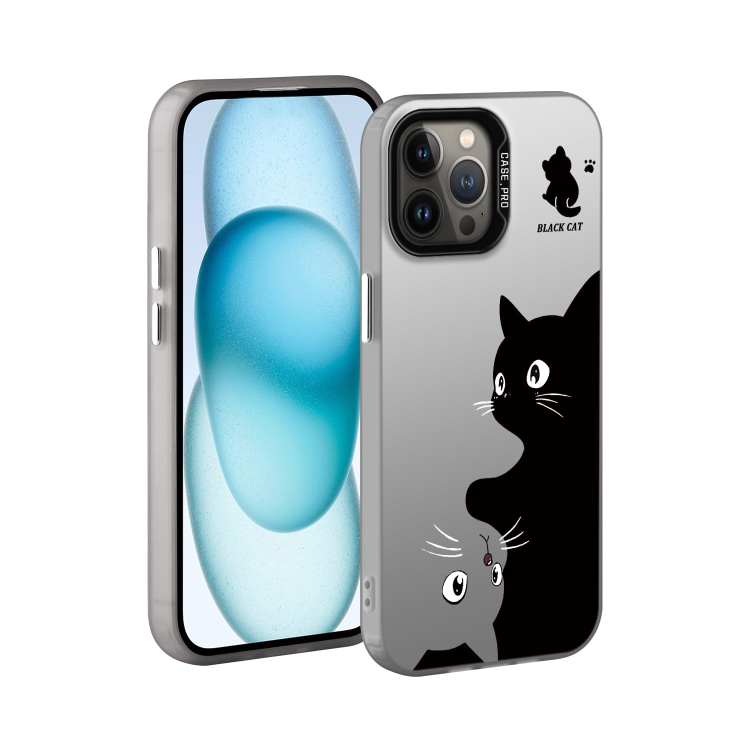 YUXING Case for OnePlus Nord CE 3 Lite 5G - Slim Shockproof Mobile Phone Case Cool Art Pattern Bumper Protection Cover (Cat)