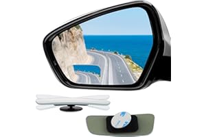 2Sets Blind Spot Mirror - Cute Car Accessories, HD Convex Rearview Mirror Set, Universal Stick-on Side Mirror for Cars, SUVs,