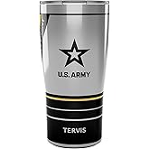 Tervis Traveler Army Forever - Proud Triple Insulated Tumbler Travel Cup Keeps Drinks Cold & Hot, 20oz, Stainless Steel