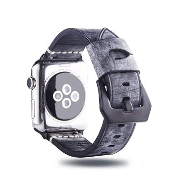 Clatune - Correa de Piel Encerada con Hebilla Negra Pulida ...