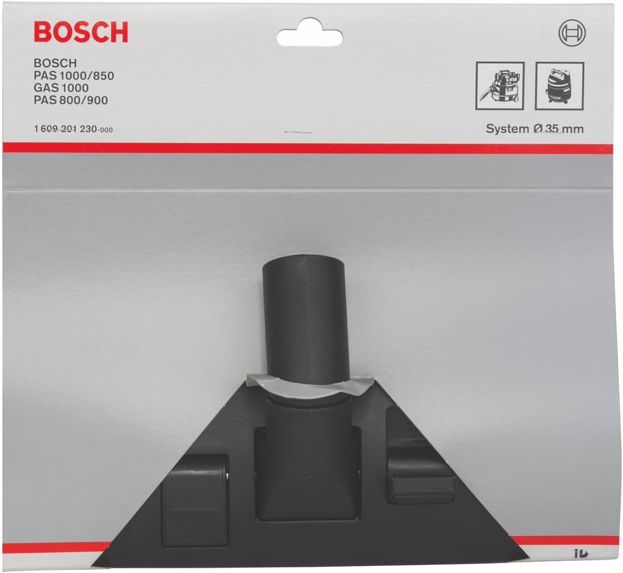 Bosch Accessories 1609201230 Floor Nozzle for Extractors 35mm, Black - Image 3