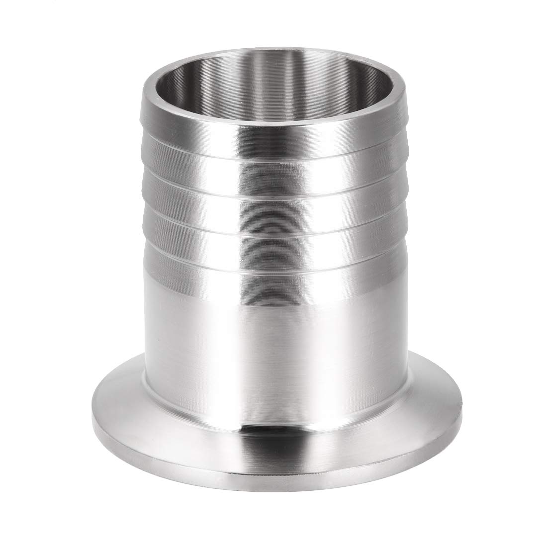 sourcing map Clamp Hose Adapter 2.520 Inch Flange to 1-7/9 Inch Hose Barb Fitting