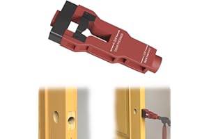 TDCQFFF Door Latch Mortise Tool, Door Latch Installation Kit Help Remove Material to Install Door Latch for Clean, Accurate Professional Installation, Door Latch Tool for Use with 1-3/4" or 1-3/8" Thick Door