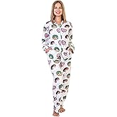 Angelina Women's Pajama Set Cozy Fleece with Notch Collar and Pockets