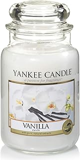 Yankee Candle Duftkerze im Glas (groß) | Vanilla | Brenndauer bis zu 150 Stunden