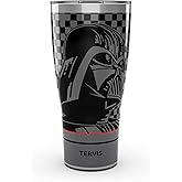 Tervis Traveler Star Wars Darth Vader The Dark Side Triple Insulated Tumbler Travel Cup Keeps Drinks Cold & Hot, 30oz, Stainless Steel