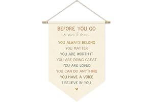 ETVISO Positive Affirmations Wall Decor, Inspirational Boho Classroom Decor, Before You go be Sure to Know Wall Hanging Pennant Flag Banner Decor Gifts for Nursery Bedroom Playroom