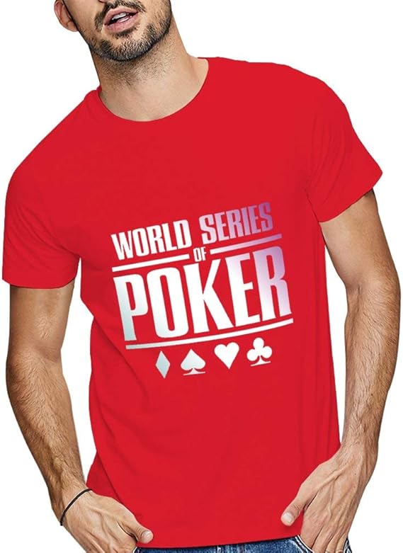 Amazon 爽やか 幾何模様 ポーカー クールグラデーション Poker 半袖 Tシャツ 男性 夏 ファッション 芸術 Tシャツ カットソー 通販