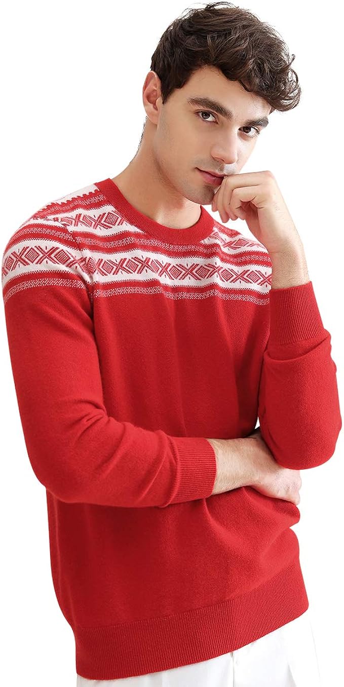 red cashmere sweater